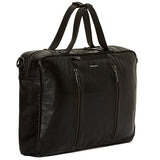 Hook And Albert Leather 3-Way Carryall, Black (Black)