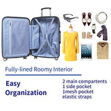 NEWCOM Luggage 20 Inch Hard Shell Spinner Wheels Printed National Flag Graffiti ABS +PC Build-In TSA Lock Lightweight Traveling Carry On for Hip Pop Punk Youth