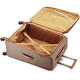 Hartmann 20 Inch Herringbone Luxe SS Carry On Spinner, Terracotta Herringbone