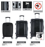 Inusa Southworld 3-Piece Hardside Spinner Luggage Set