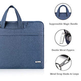 Voova Laptop Shoulder Bag,Slim Portable Sleeve Carrying Case with Strap Compatible with 17 17.3 Inch Computer/Notebook/MacBook Pro 17" / New Razer Blade Pro 17 / Asus Acer Hp for Men Women, Blue