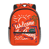 Florida Gator Gators Fishing Toddlers Boys Girls Kid Backpack Adjustable Cute Travelling Bag