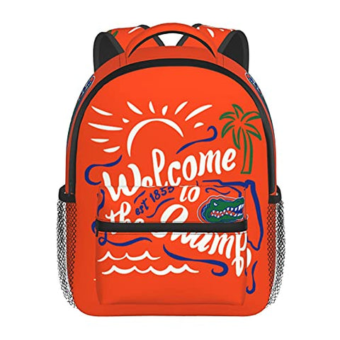 Florida Gator Gators Fishing Toddlers Boys Girls Kid Backpack Adjustable Cute Travelling Bag