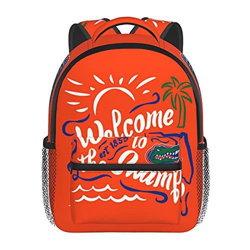 Florida Gator Gators Fishing Toddlers Boys Girls Kid Backpack Adjustable Cute Travelling Bag