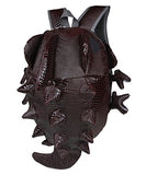 Fanci PU Leather Fashion Monster Dinosaur Backpack Chameleon Rucksack Satchel