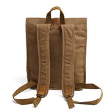 New, retro, trend, simple, oil wax waterproof, canvas bag, backpack, B0041