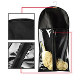 Baoblaze 3 Pieces Portable Dustproof Hair Extensions Wigs Stand Storage Case with Hanger Carrier