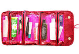 4-Layer Roll Up Foldable Travel Organizer Multifunctional Hanging Makeup Cosmetic Bag Large