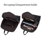 S-Zone Women Genuine Leather Backpack Purse Travel Bag Fit 14-Inch Laptop Upgraded Version