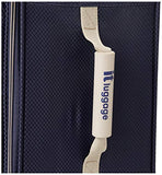 it luggage World's Lightest New York Softside 8 Wheel Spinner, Evening Blue With Cobblestone Trim, Checked-Medium 28-Inch