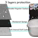 MOSISO Laptop Shoulder Bag Compatible with MacBook Pro/Air 13 inch, 13-13.3 inch Notebook Computer, Polyester Trumpet Creeper Carrying Briefcase Sleeve with Trolley Belt