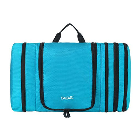 Bagail Men & Women Waterproof Flat Toiletry Kit, Portable and Spacious Travel Cosmetic Organizer