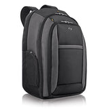 Solo Metropolitan 16" Laptop Backpack With Removable Sleeve, Black/Grey