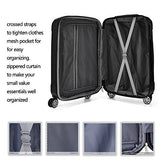 Fochier 3 Piece Expandable Spinner Luggage Set Lightweight Suitcase
