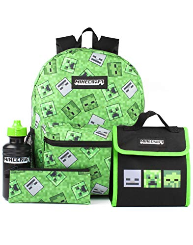 Minecraft Backpack with Lunch Box