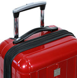 New Dejuno Polycarbonate Hard Shell Luggage Set (Red)
