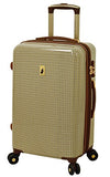 London Fog Cambridge 21" Expandable Hardside Spinner, Olive Plaid
