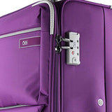 Cloe Checked Large 28 inch Water-Resistant Luggage with 360º-spinner wheels in Purple Color