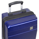 Dejuno Ashford 3-Pc Hardside Spinner Tsa Combination Lock Luggage Set, Navy