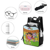 Do-ra The Exp-lor-er Children's backpack with side pockets school bag large for kids boy girl teens hiking camping picnic