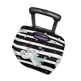 GIOVANIOR Unicorn Love Stripes Luggage Cover Suitcase Protector Carry On Covers