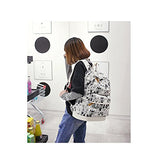 S Kaiko Modern Style Canvas Backpack Casual Daypacks School Backpack For Women And Men Laptop