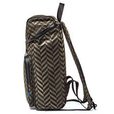 Uri Minkoff Stanton Backpack Soft Napa Leather W/ Black Twill Lining, Black Salvia