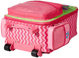 Stephen Joseph Girls' Little Classic Rolling Luggage, Flower- Chevron 14.5X8.5X18