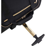 BEBE Women's Evans Wheeled Under The Seat Carry On Bag, Black Croc
