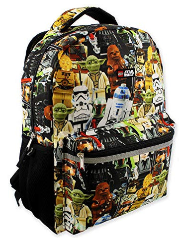 Lego Star Wars Boy's Girl's Adult 16 Inch School Backpack (One Size, Lego Star Wars)