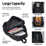 The Bin-Ding Of Is-Aac Backpack Three-Piece Cartoon School Bag With Pencil Case Messenger Lunch Bag