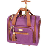 Steve Madden Global Wheeled Purple Under Seat Bag
