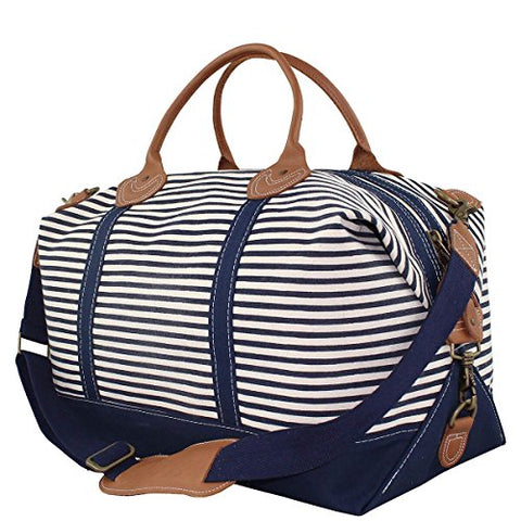 CB Station Weekender Bag (Navy Stripes)