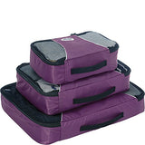 eBags Packing Cubes for Travel - 3pc Set - (Eggplant)