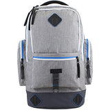 Fuel High Capacity Lifestyle Backpack with High Density Foam Straps, Gray Chambray/Black