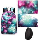 School Backpack Galaxy Teens Girls Boys Kids School Bags Bookbag with Laptop Sleeve (Galaxy