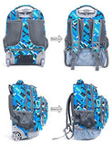Tilami New Antifouling Design 18 Inch Oversized Load Multi-Compartment Wheeled Rolling Backpack