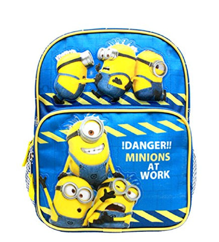 10' Despicable Me Minions On Top Of Front Pocket 2 Minions On Pocket Backpack