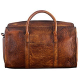 Berchirly Mens Genuine Leather Travel Duffle Bag Sports Outdoor Luggage