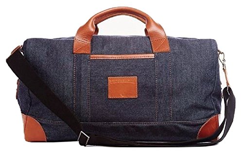 True Religion Denim Duffle Bag, Dk Indigo, Bnwt $349 Made In Usa