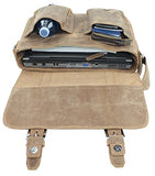 Vagabond Traveler Full Grain Leather Casual Messenger Bag L73. Distress