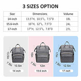Laptop Backpack for Women Fashion Travel Bags Business Computer Purse Work Bag with USB Port, Grey