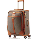 Hartmann 20 Inch Herringbone Luxe SS Carry On Spinner, Terracotta Herringbone