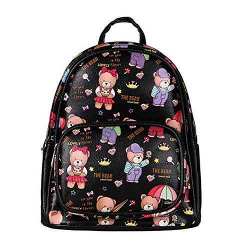 Backpack Bookbag for School Student Cute Backpack Kids Gift(Blue F)