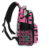 Casual Backpack,Hiphop For Punk Band Star Dance Graphic,Business Daypack Schoolbag For Men Women Teen