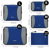 Gonex Rip-Stop Nylon Travel Organizers Packing Bags Deep Blue