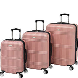 London Fog Kingsbury 3 Piece Spinner Luggage Set, Rose Gold