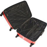 Mia Toro Italy Fibre Di Carbonio Moderno Hardside 28 Inch Spinner Luggage, Red