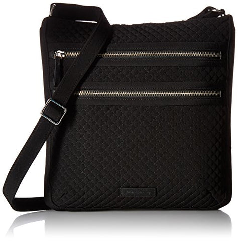 Vera Bradley Iconic Triple Zip Hipster, Classic Black