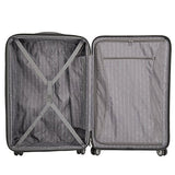Delsey Luggage Aero Hardside Carry On And Check In, Charcoal
